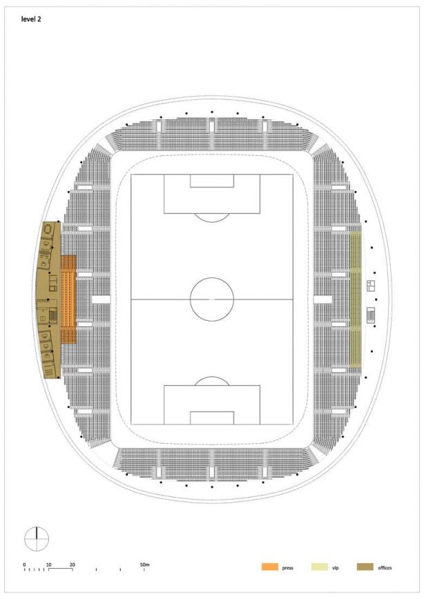 Organic Mesh Football Stadium-FC Bate Borisov | OFIS Architects