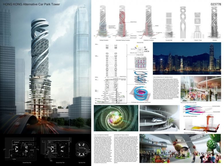 Hong Kong Alternative Car Park Tower Competition Winners