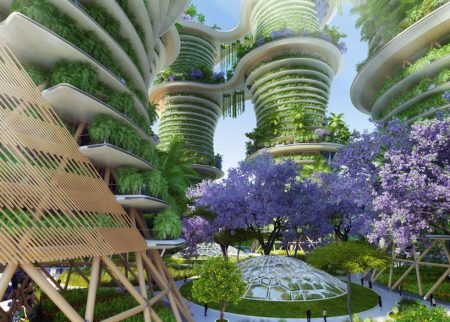 Hyperions Sustainable ecosystem project by Vincent Callebaut